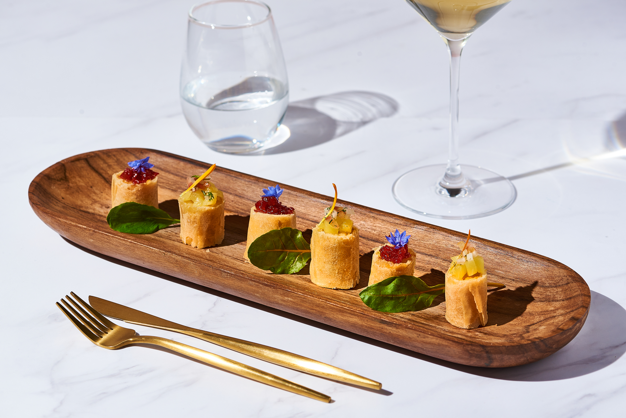 Arranged Food and Objects