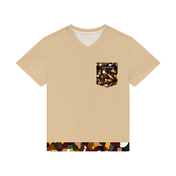 A.M. Lost Pocket V-Neck Tee