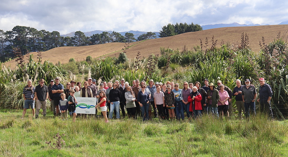 Landowners from the Tukipo Catchment celebrate their achievements