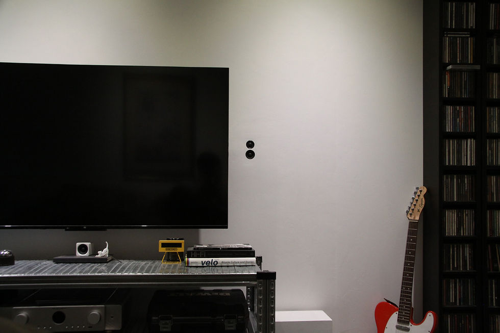 archie architectural speakers in wall with a minimalist interior