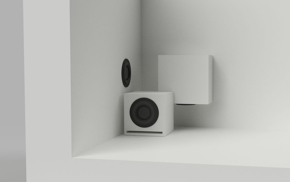archie subwoofers in different customised and bespoked configurations.