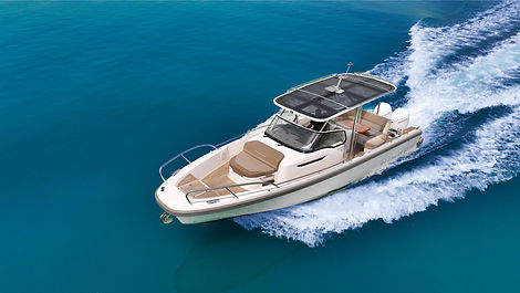 NIMBUS T9 DUAL OUTBOARD ENGINE (dark beige INT)