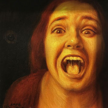 Oil on Press Canvas, 2024, 25 x 25 cm.