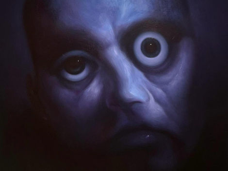"The Sleep of Reason", 2025, Oil on Canvas, 100 x 80 cm.
