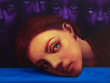 Oil on Press Canvas, 2023, 50 x 50 cm.