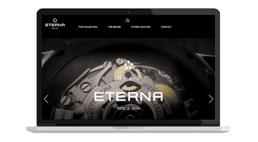 Connect Hebrides Web Design - Home Page Example Eterna Watches