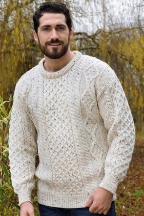 Aran Lightweight Sweater - 7 Colours, 7 Sizes 295x443.jpg