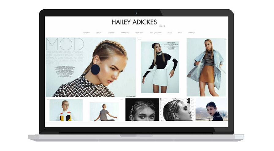 Connect Herides Web Design - Home Page Example Hailey Adickes