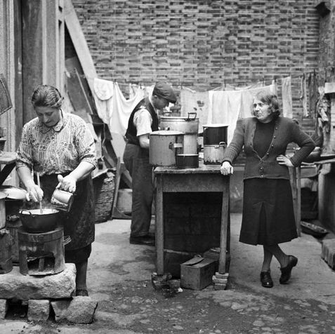 Image 23 - Community Courtyard Kitchen and Laundry, Hongkew, Shanghai, China, April 1946.j
