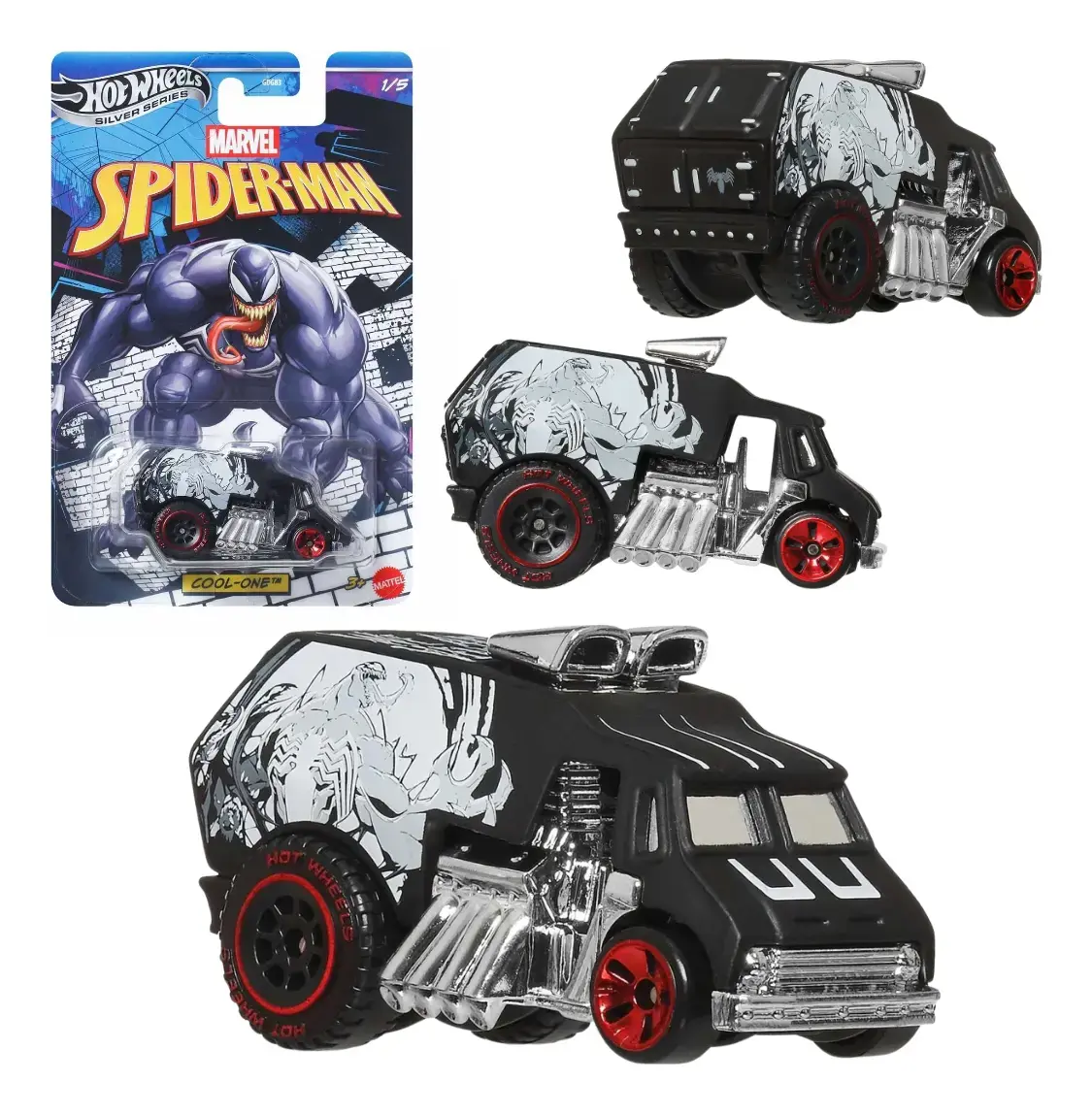 GDG83 Carrinho Hot Wheels Silver Series Spider-Man