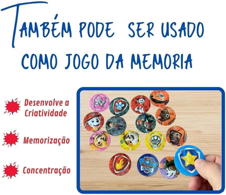 Miniatura: Jogo Tapa na Mesa Patrulha Canina - Nig