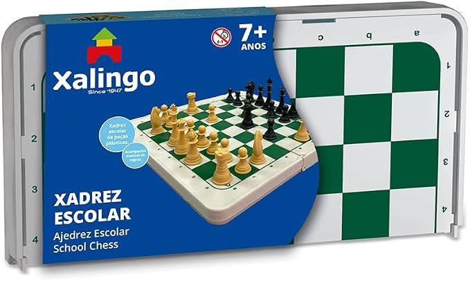 XADREZ ESCOLAR TABULEIRO PLASTICO