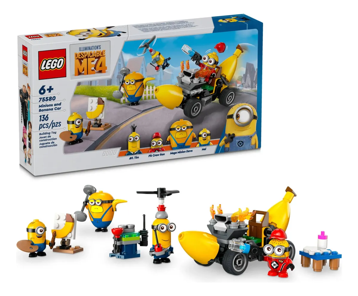 MINIONS E CARRO BANANA