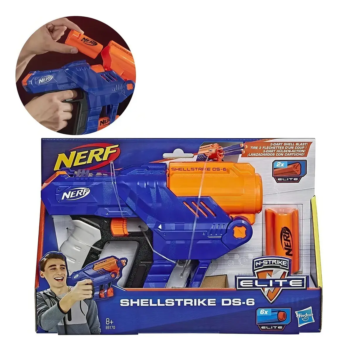 NERF ELITE SHELLSTRIKE DS 6 E6171