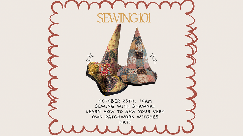 Sewing 101 - Patchwork Witch Hats