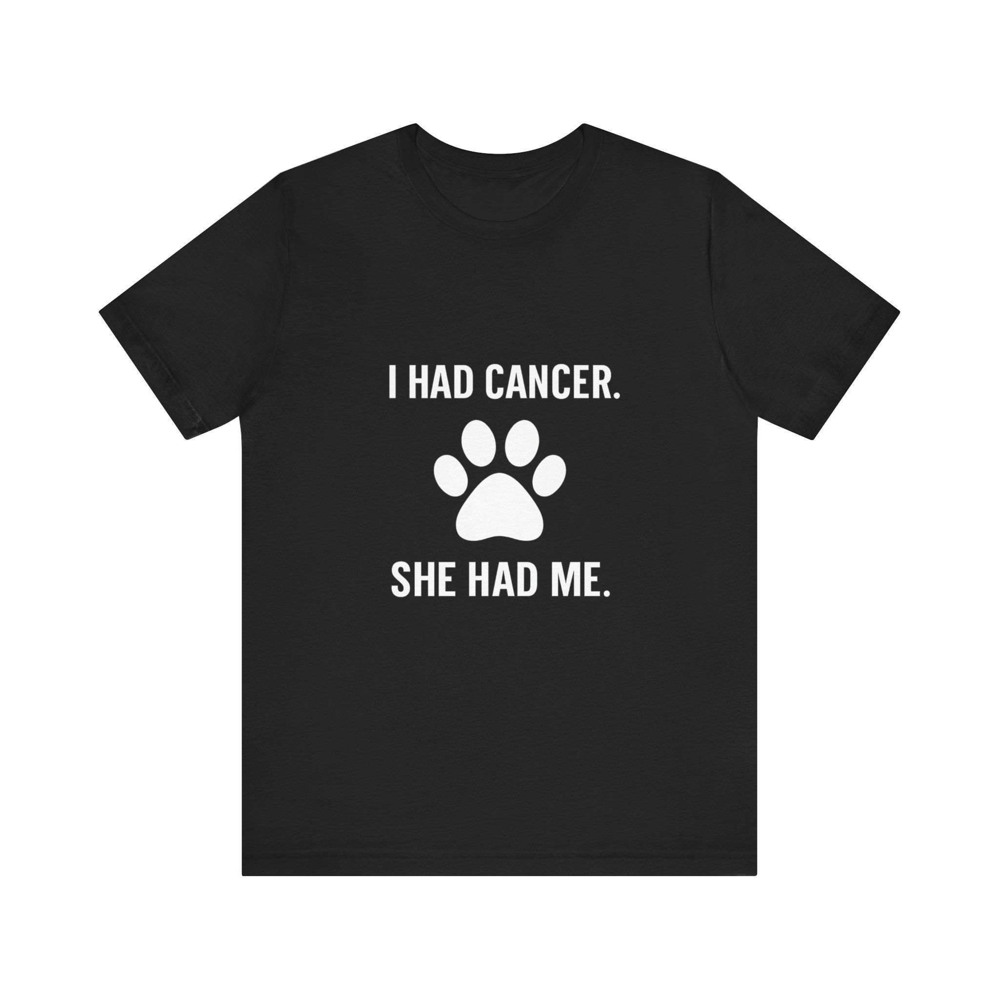 Paw Print Cancer Awareness Tee