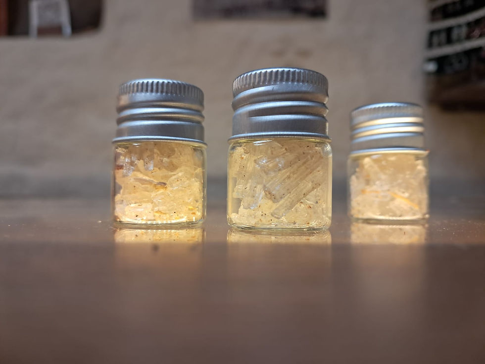 Cristales de menthol