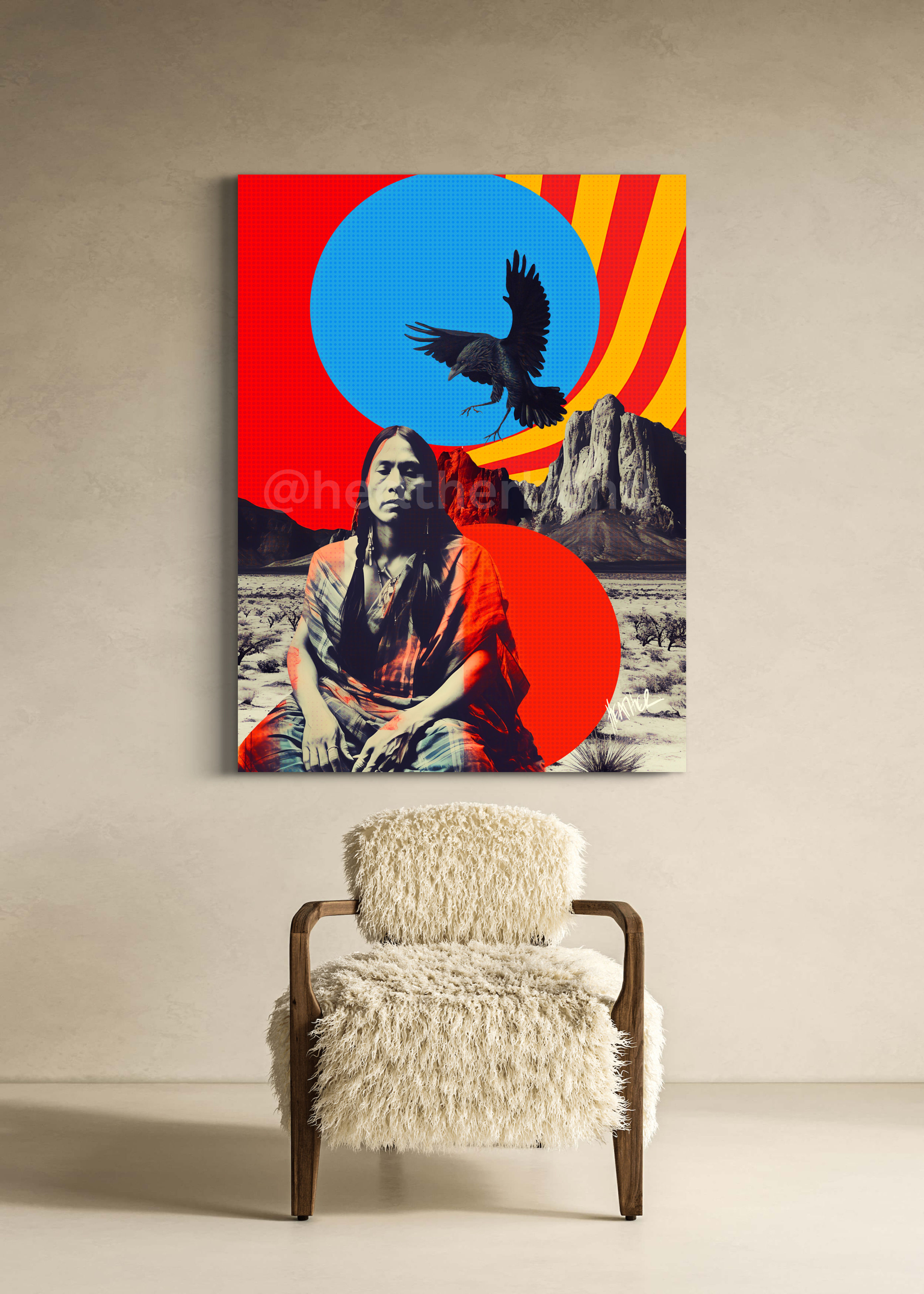 Spirit of the west 8x12 print on acrylic 