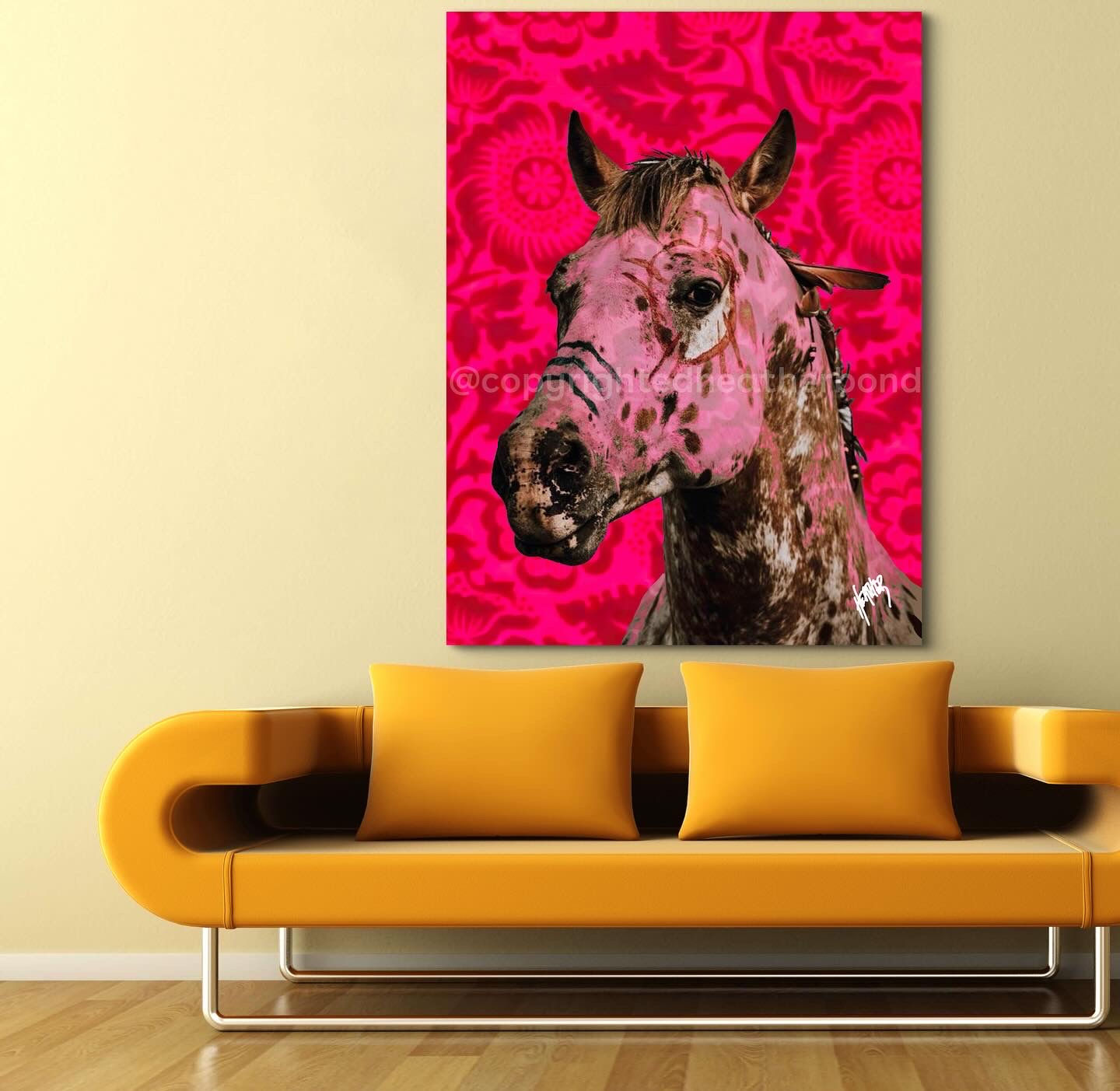 War Horse - Mixed Media Digital Collage by Heather Bond