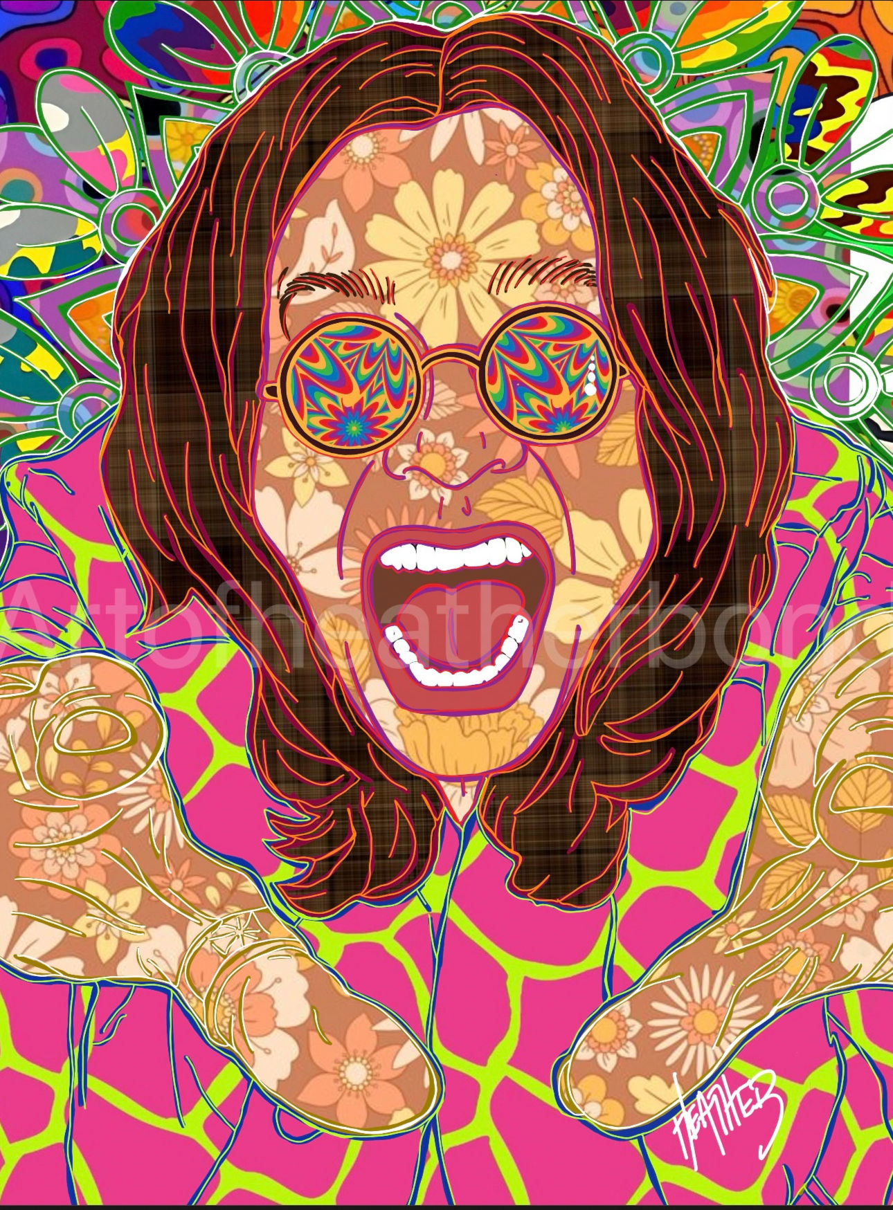 Ozzy ART PRINTS READY TOHANG PRINTED ON ACRYLIC