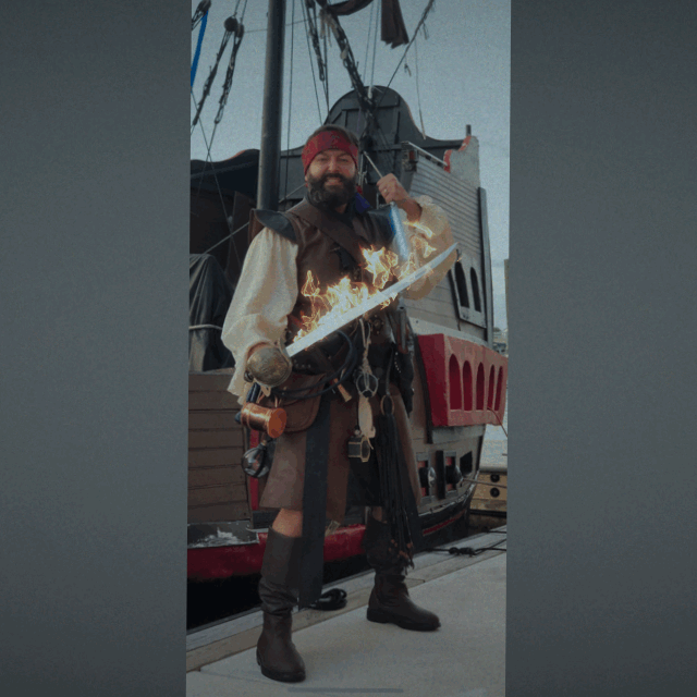 Time Pirate Flaming Cutlass and Sea Dagger.GIF
