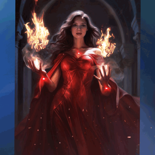 Fire Mage Casting Fireballs .GIF