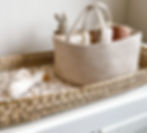 Photo of changing table set up