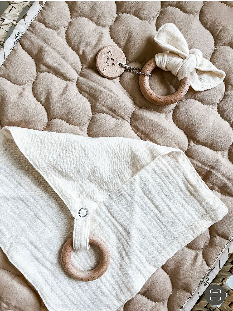 Thumbnail: DUMMY CLIP, TEETHER & COMFORTER SET