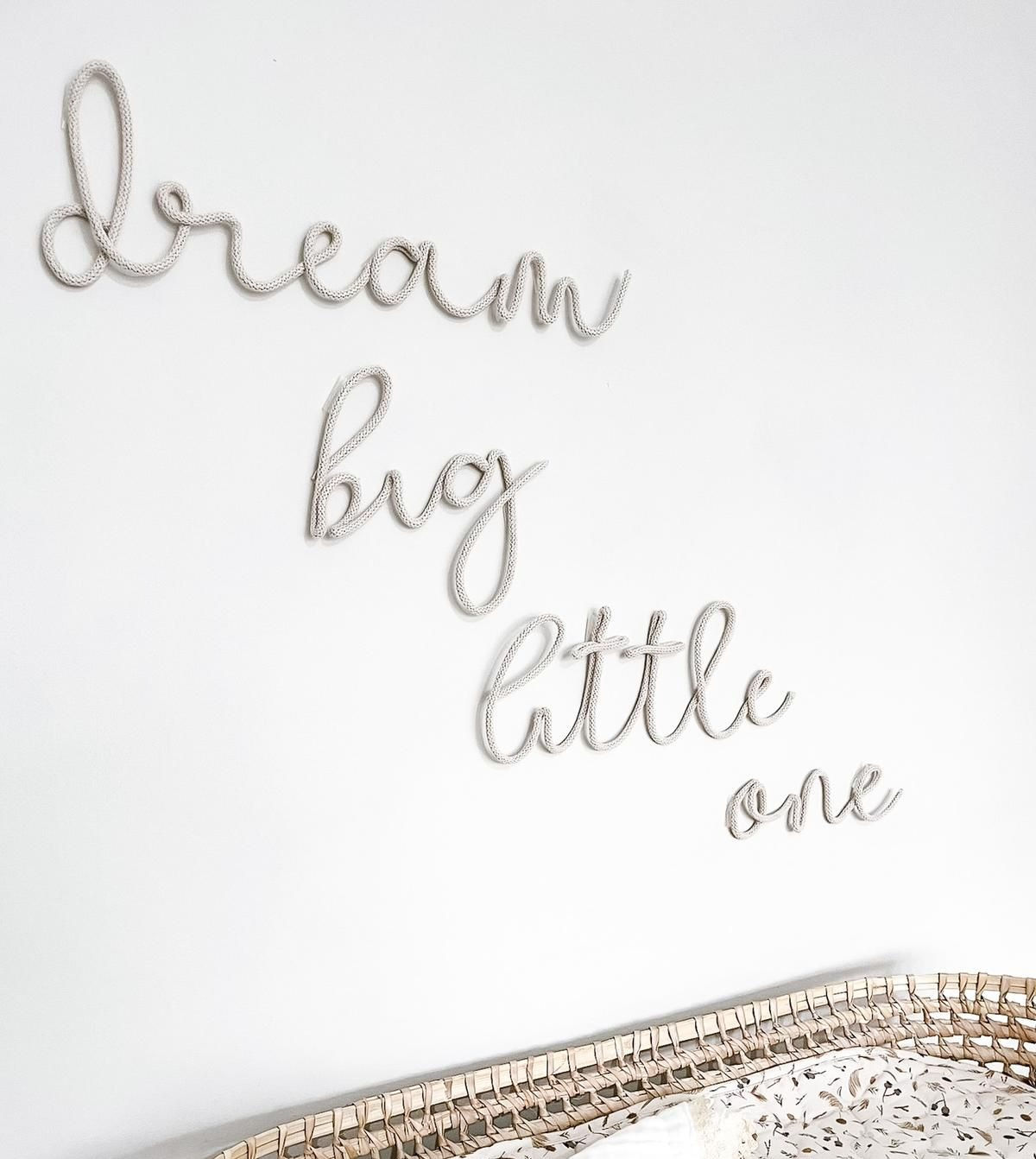 Dream Big Little One Sign