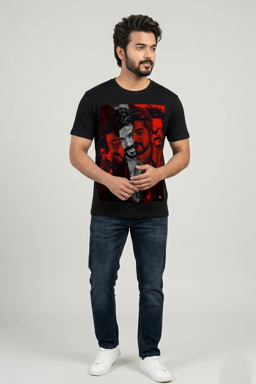 Thumbnail: Vijay Red tone graphic tees