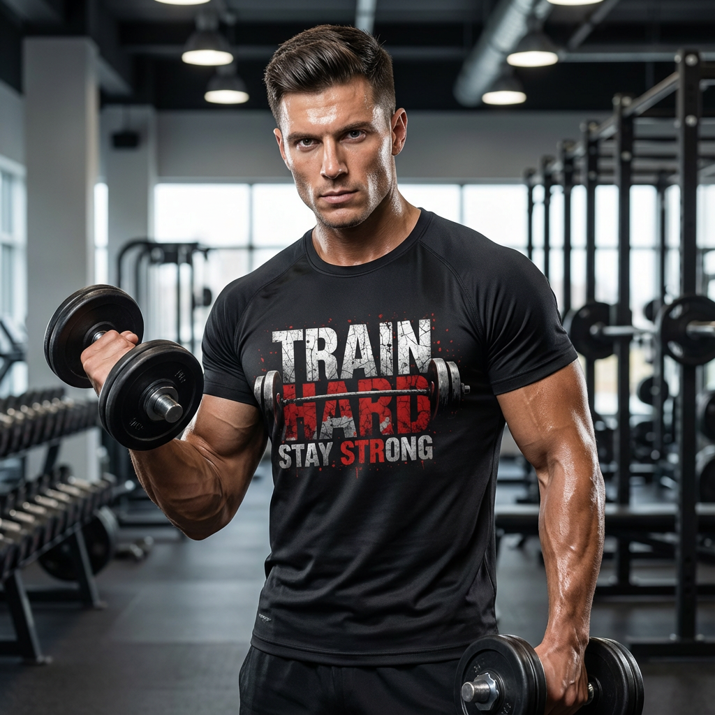 Train Hard Stay Strong Graphic Tshirt