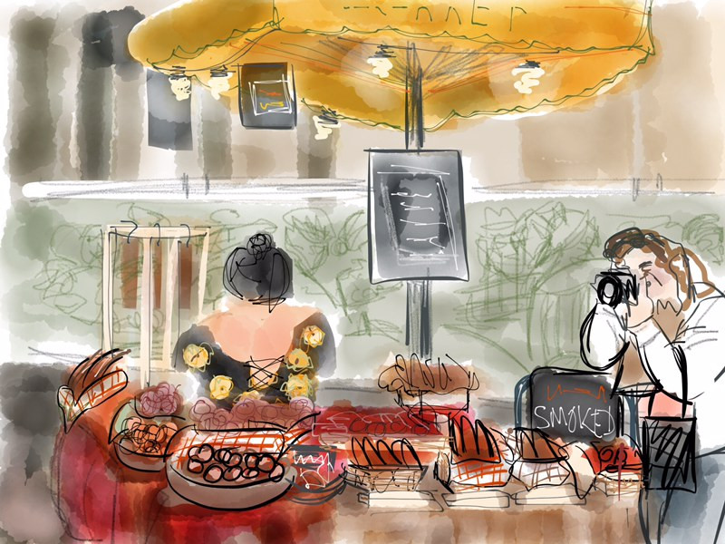 Borough Market, London done live using Paper by 53