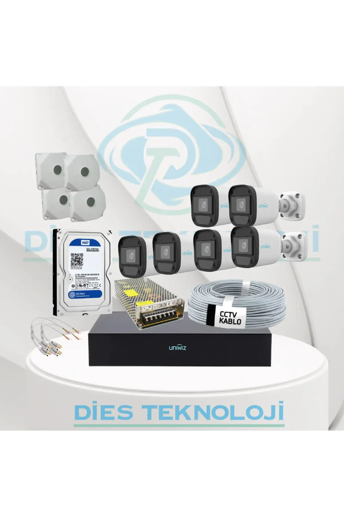 UNIWIZ 6 Kameralı Uniwiz set (500GB)