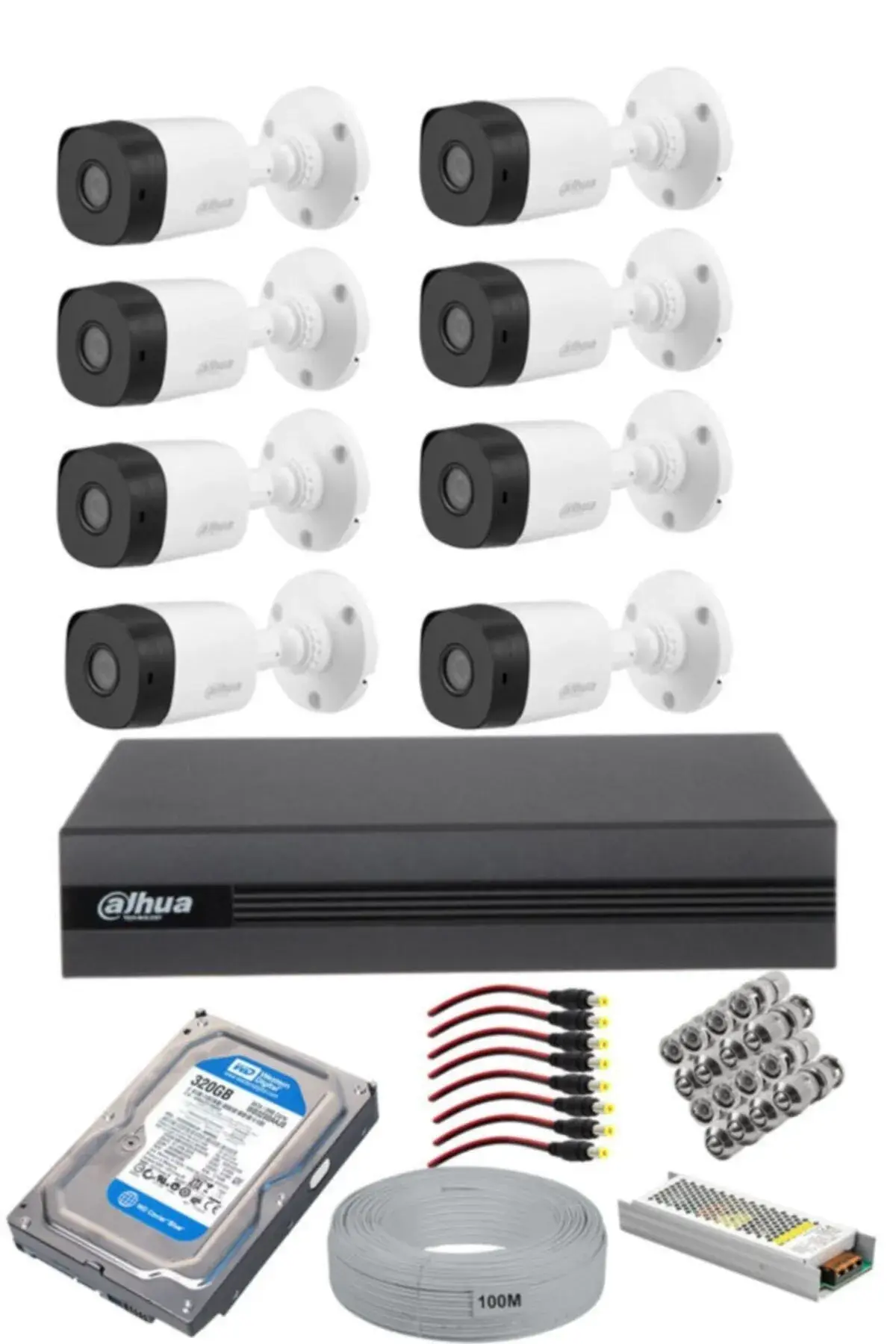 Dahua 8 Kameralı Güvenlik Kamerası Full Set 2tb Hdd
