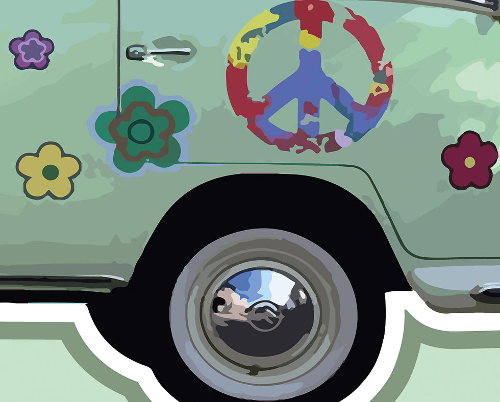 Miniature : Volkswagen Combi T1 flowers / Série COLORS H