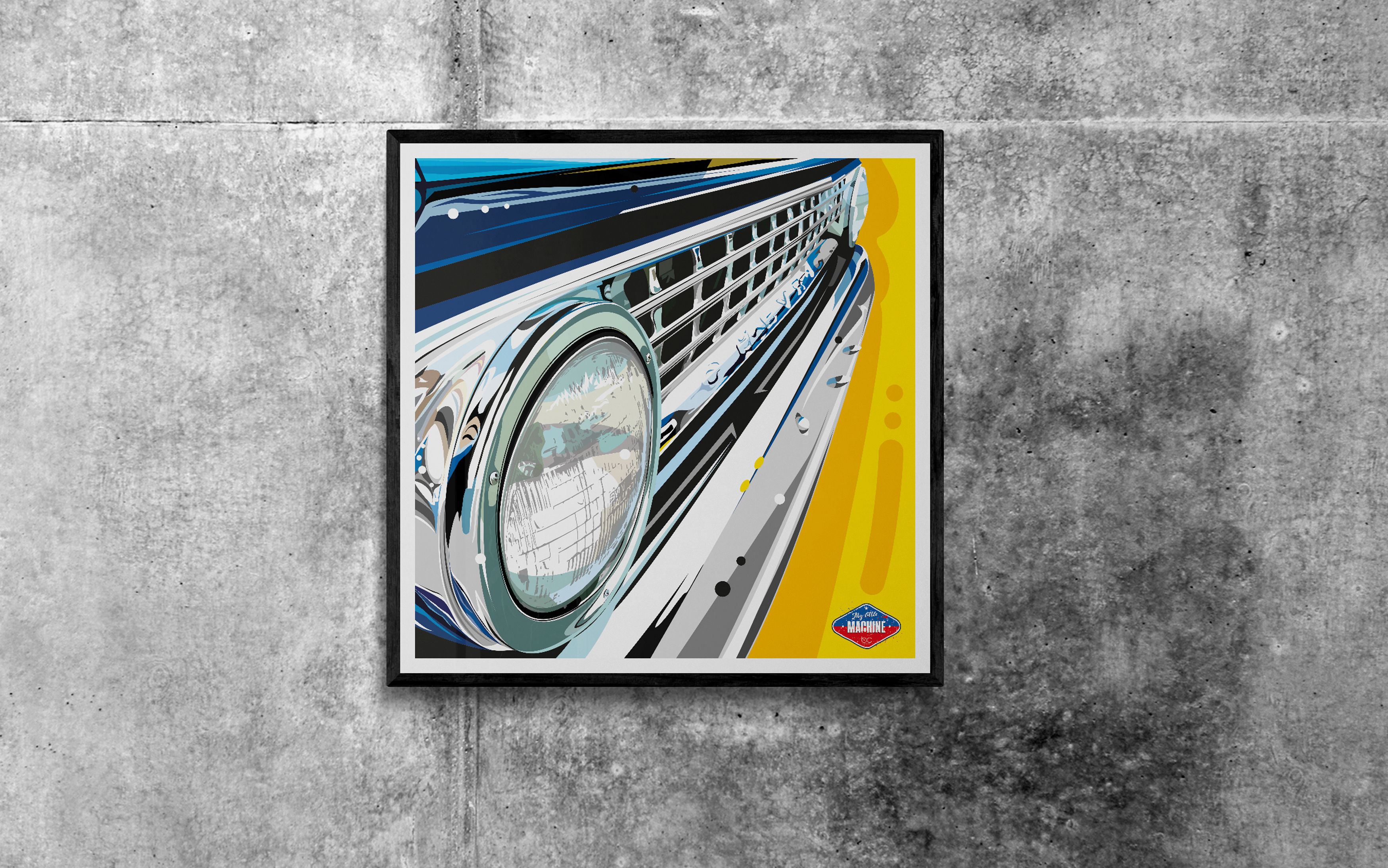 Affiche Chevrolet C10 1963 - Poster pick-up US vintage | MY LITTLE MACHINE