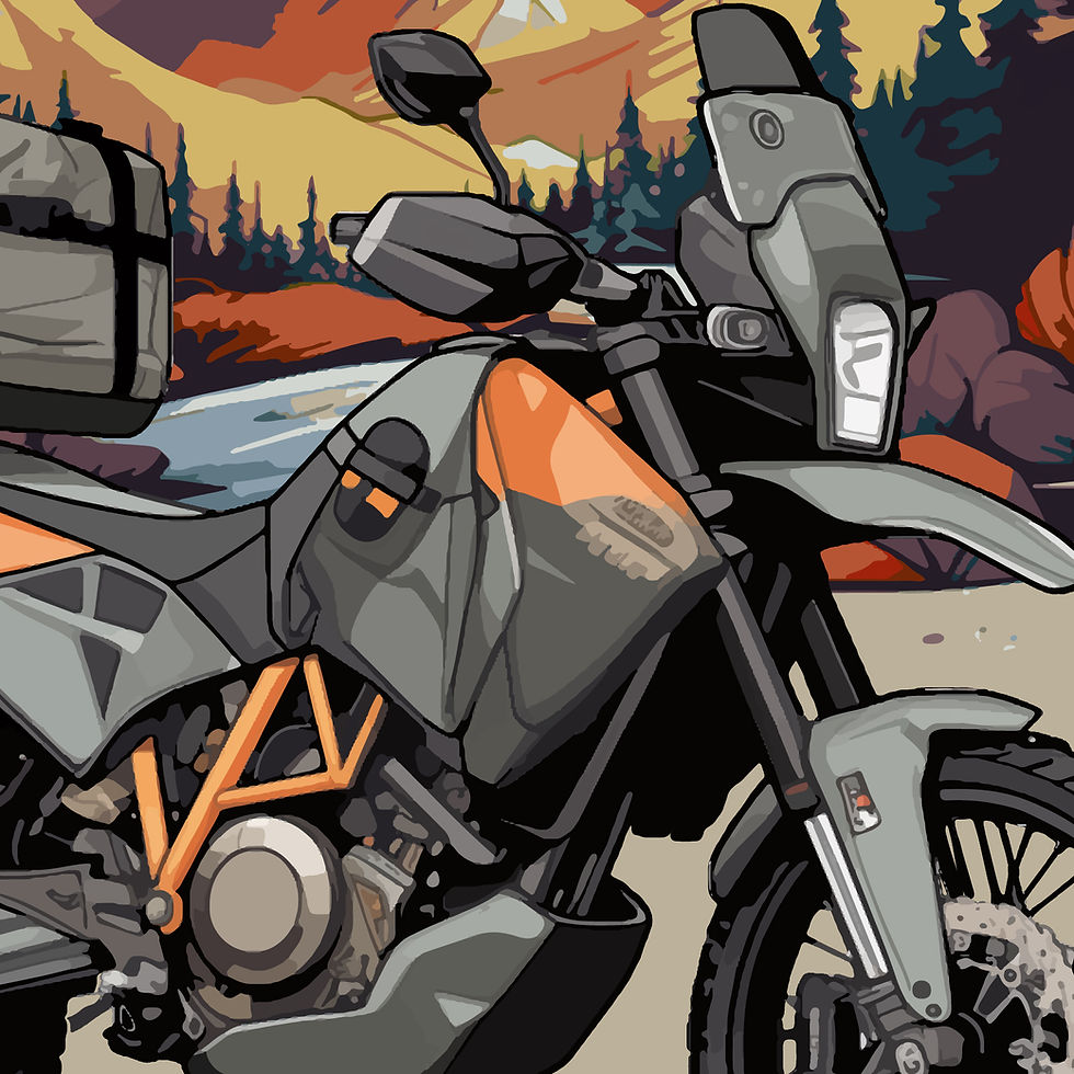 Miniature : Affiche HUSQVARNA – Poster moto trail aventure | THE EAST MOUNTAIN