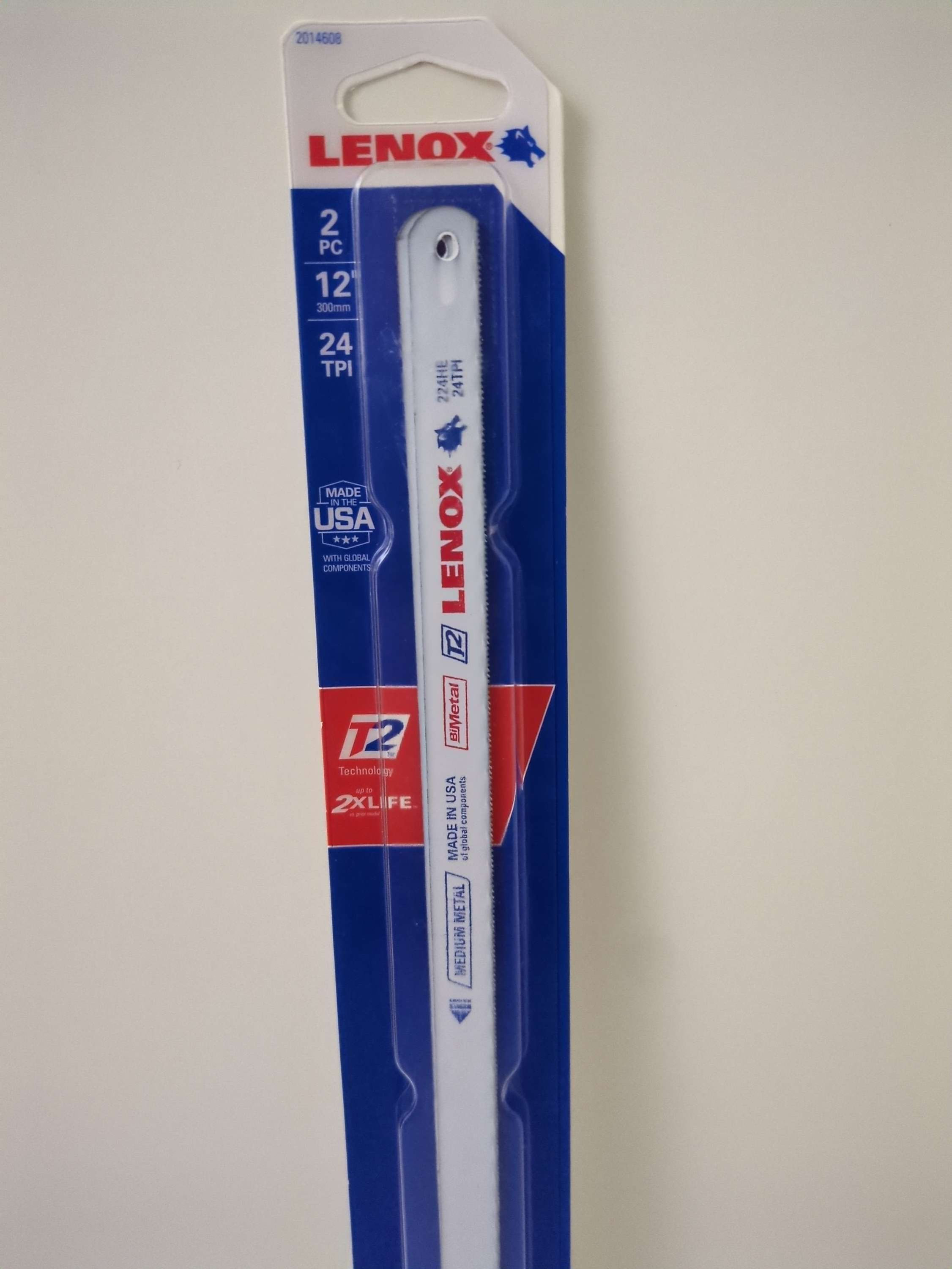 Lenox 12" Hacksaw Blade Set 2pc