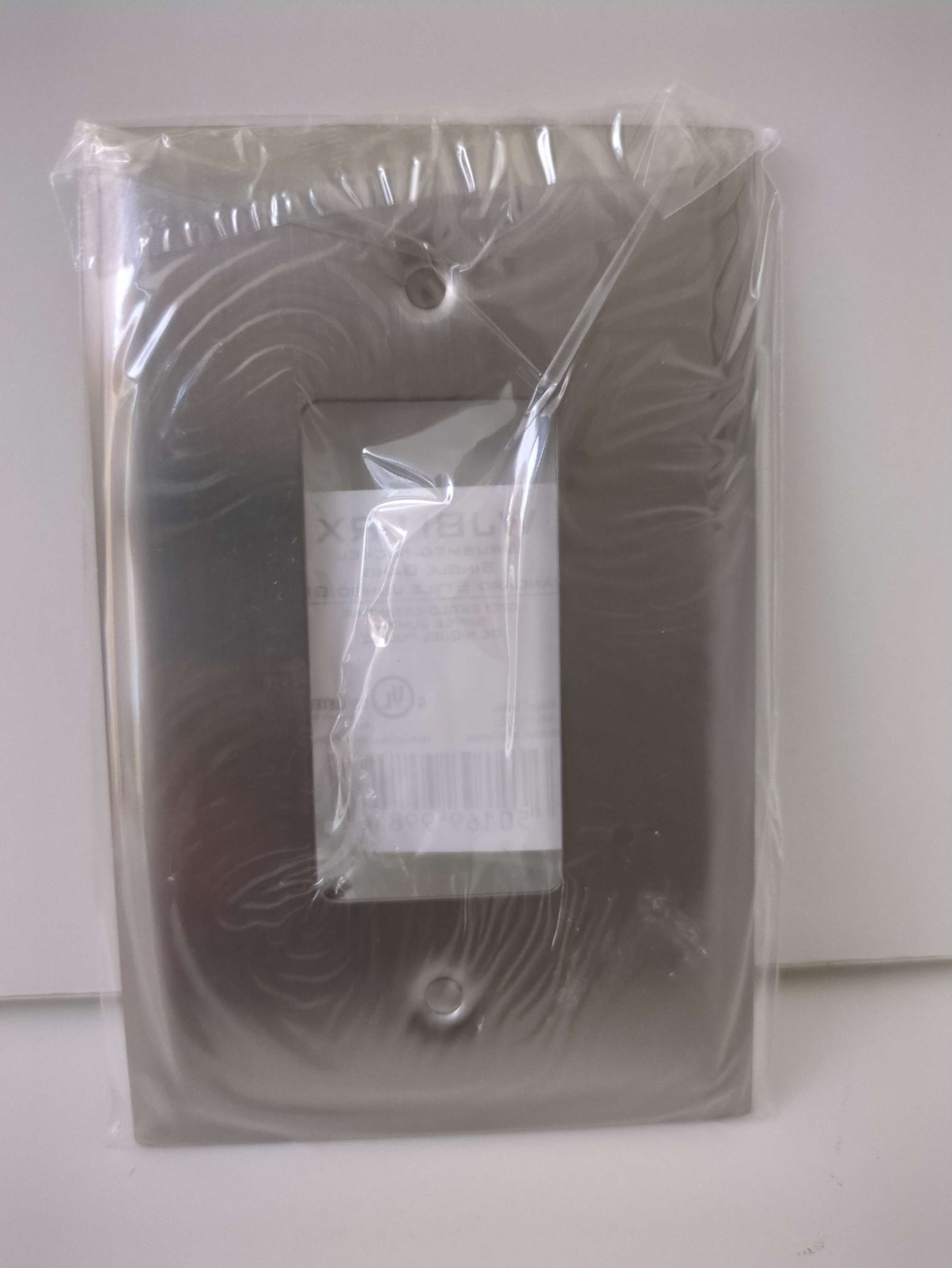 TayMac Single Gang Wall Plate Jumbo Nickel 