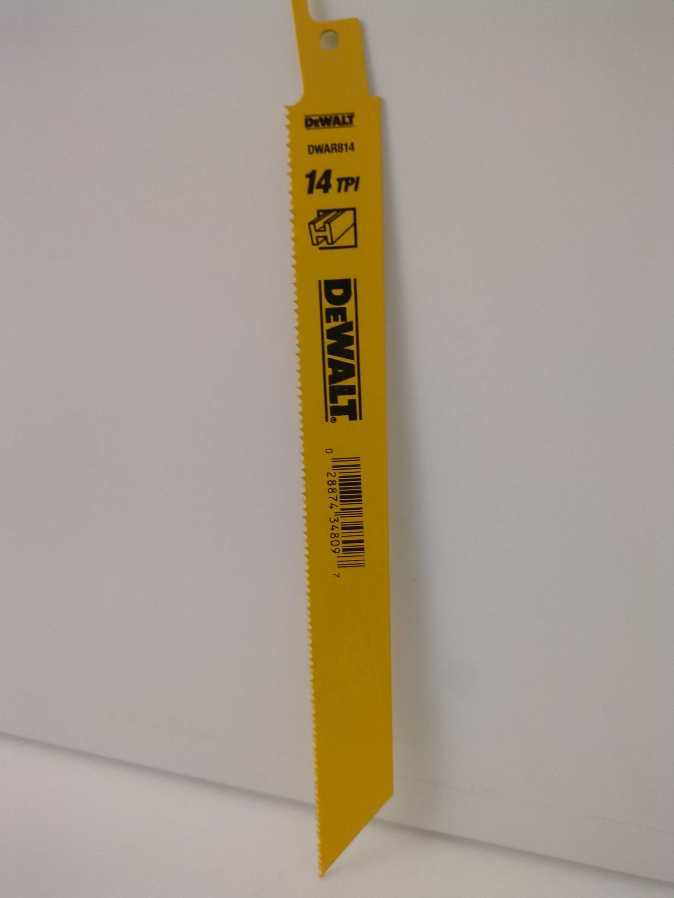 DeWalt Reciprocating Blade 8" For Metal