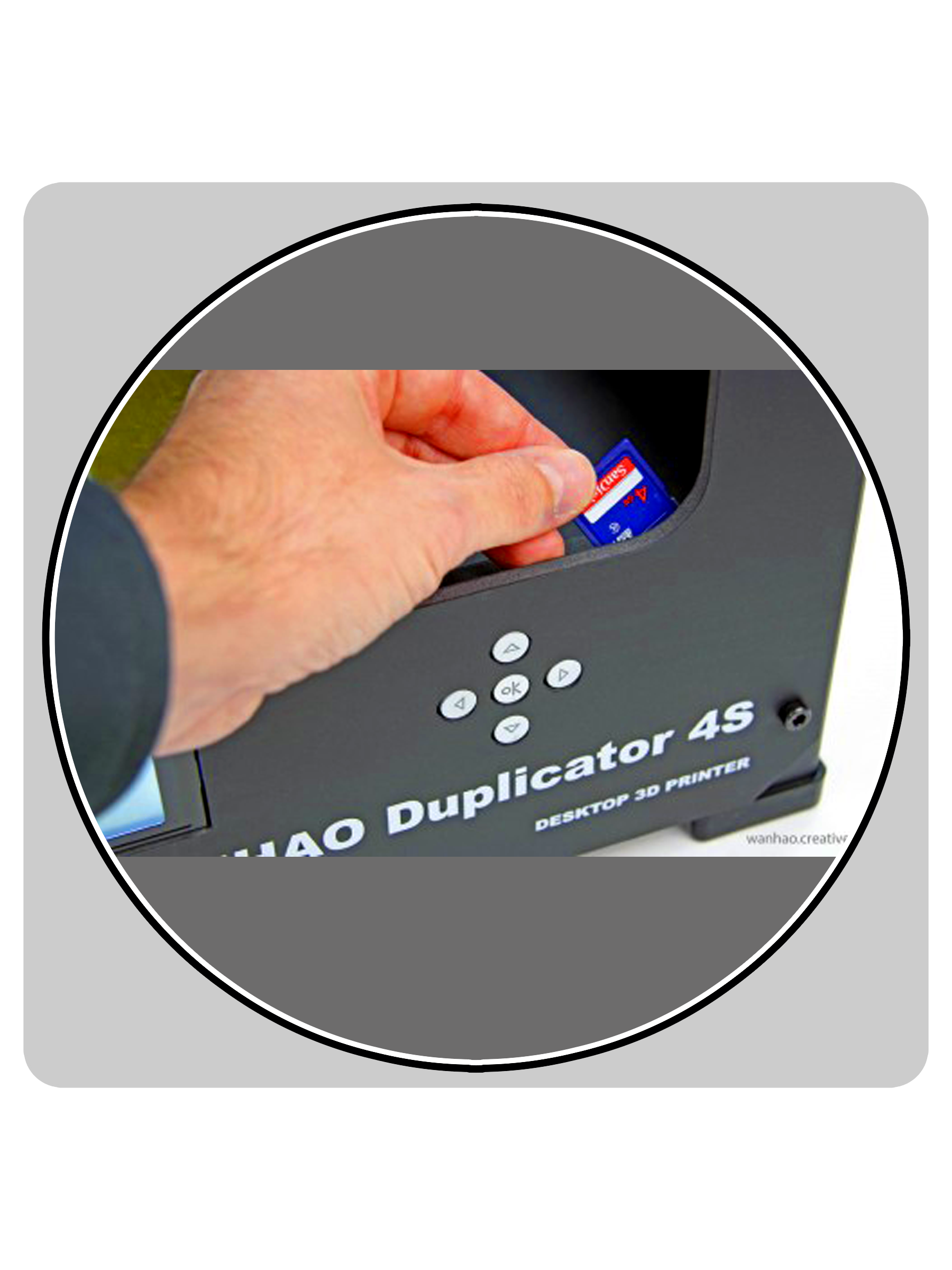 Wanhao Duplicator 4S 3D Desktop Printer by