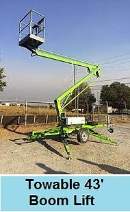 Towable 43' Boom Lift