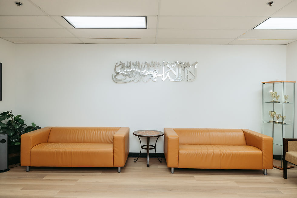 Sofas in front of ISA principal office