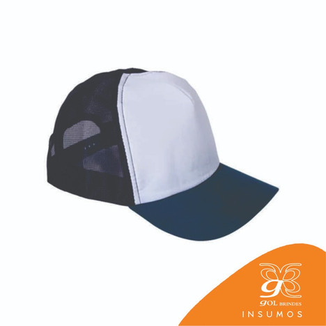 Boné Azul e Branco