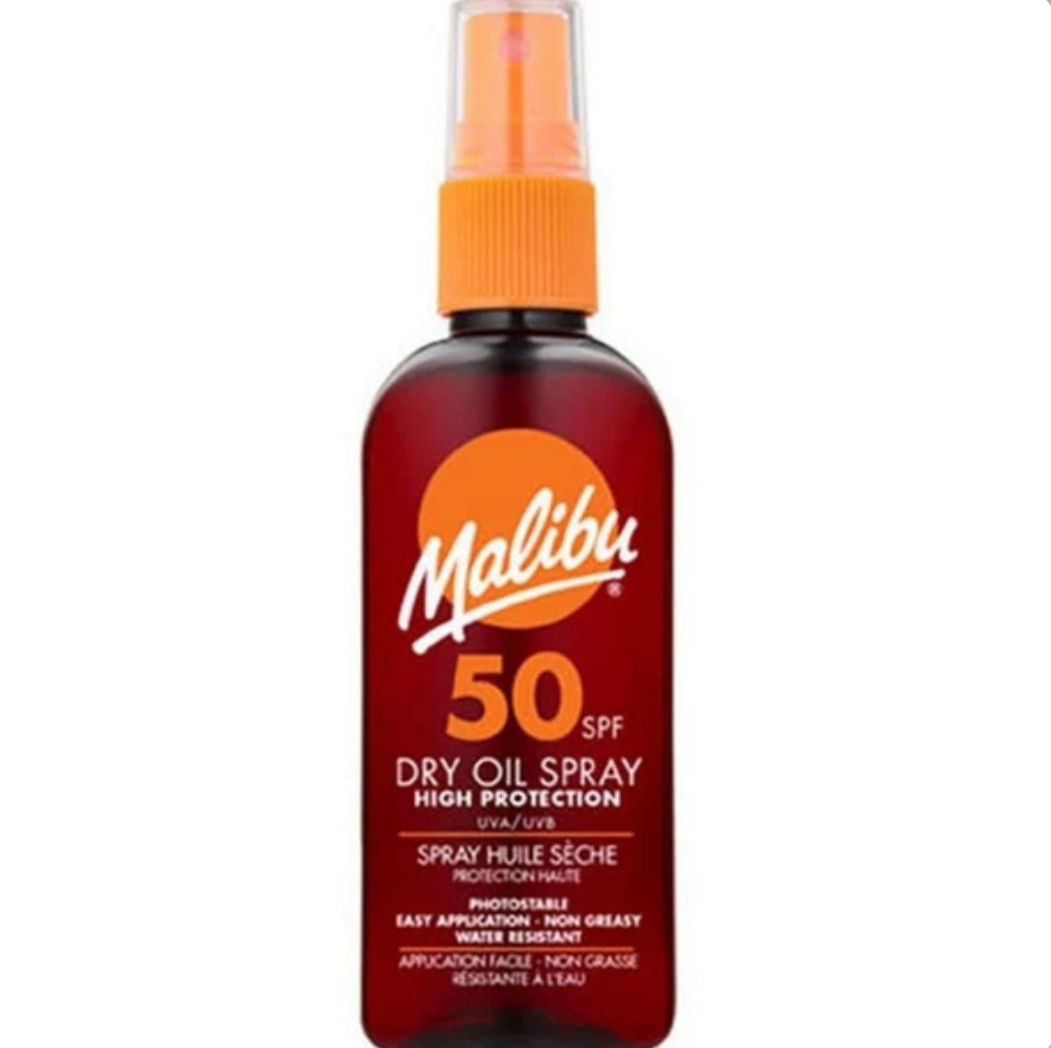Malibu Dry Oil Spray 50-SPF 100ml