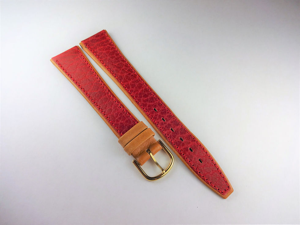 Replacement 18mm Red Genuine Leather