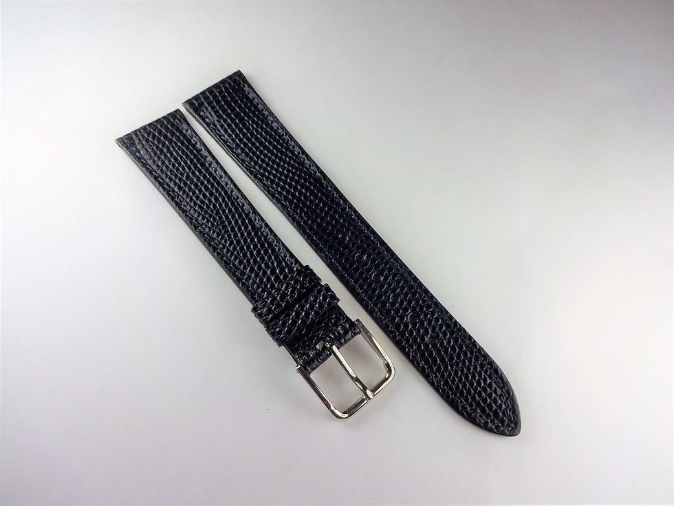 Seiko 18mm Blue Genuine Leather Lizard Grain