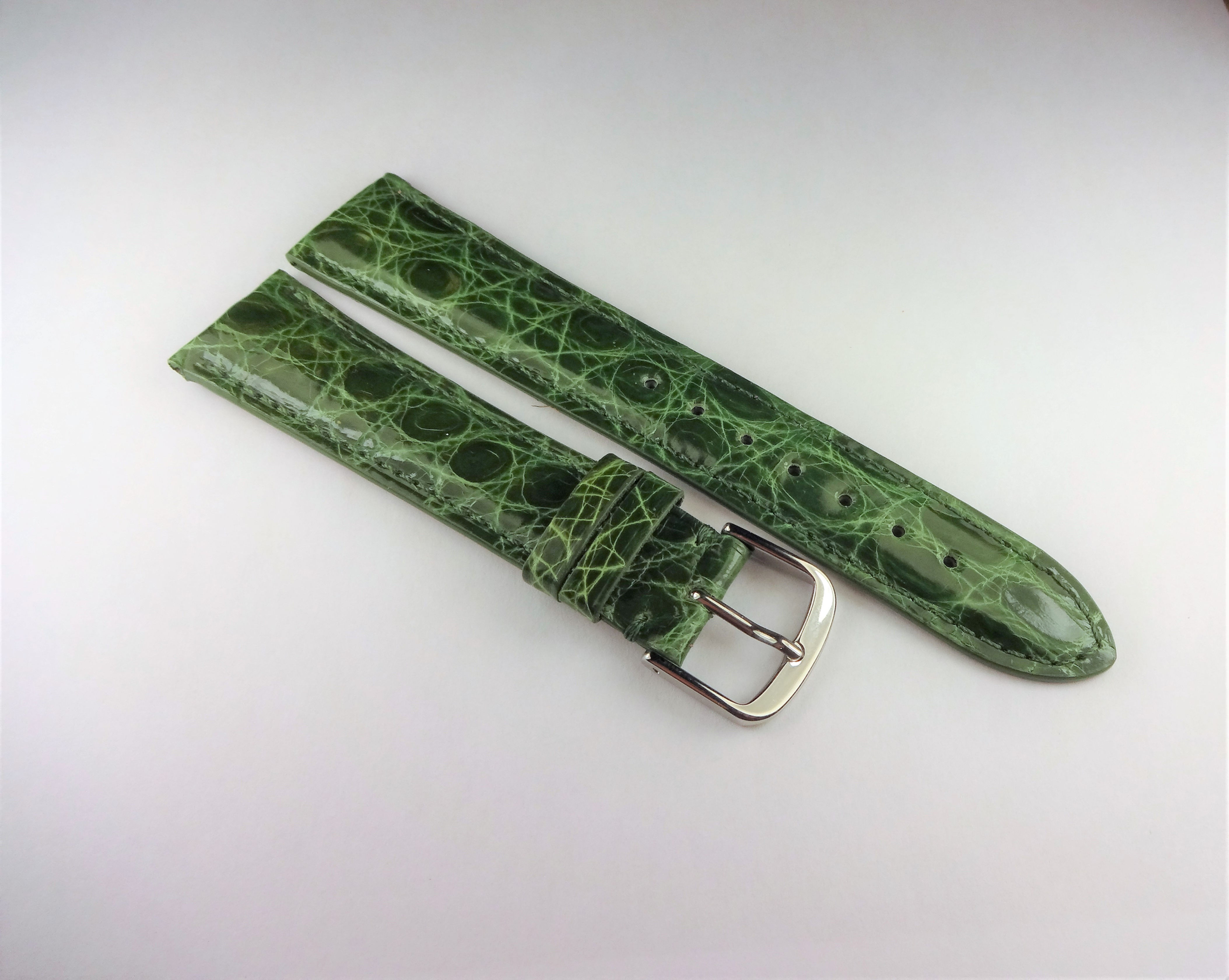Replacement 19mm Green Genuine Crocodile