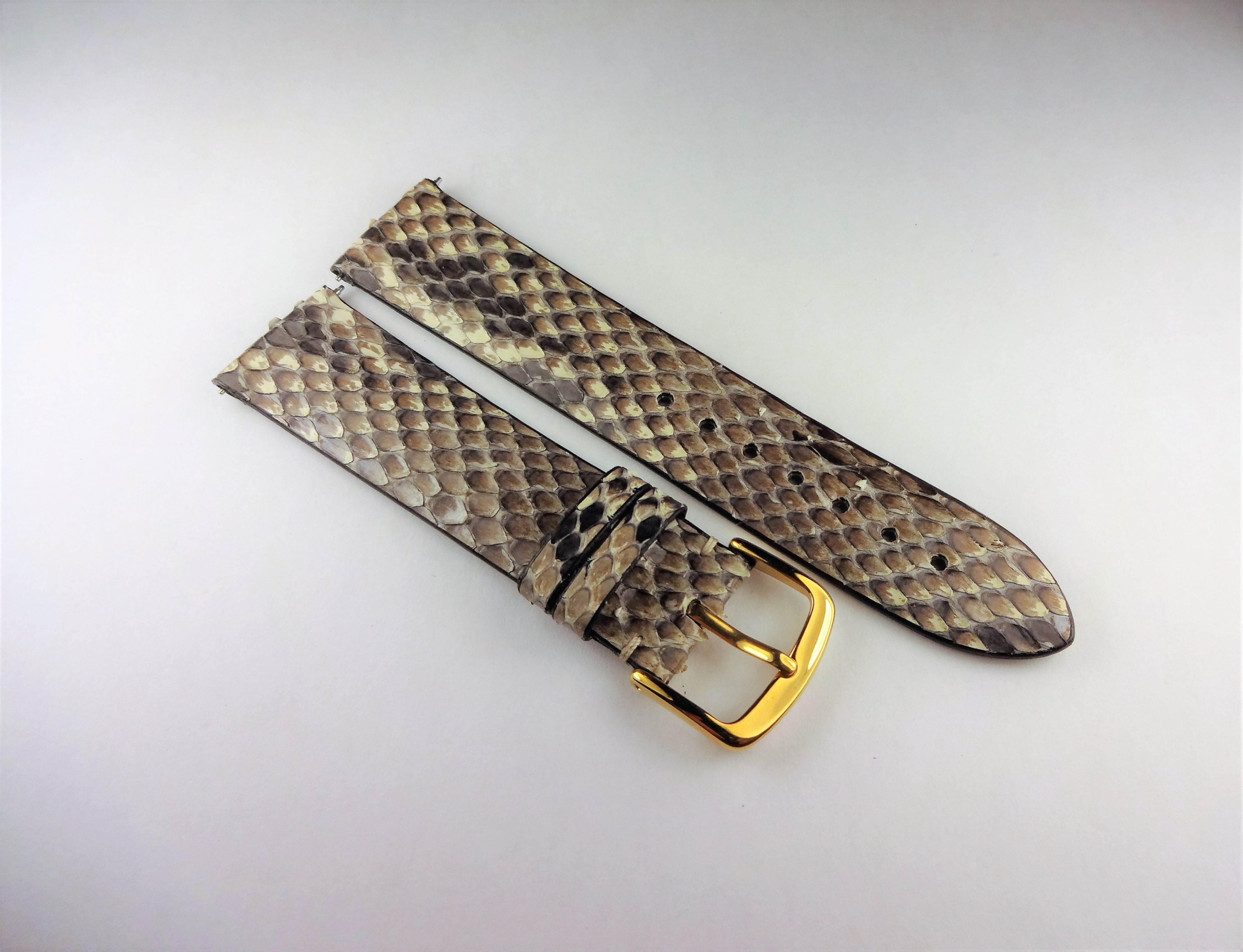 Replacement 19mm Gray Genuine Python