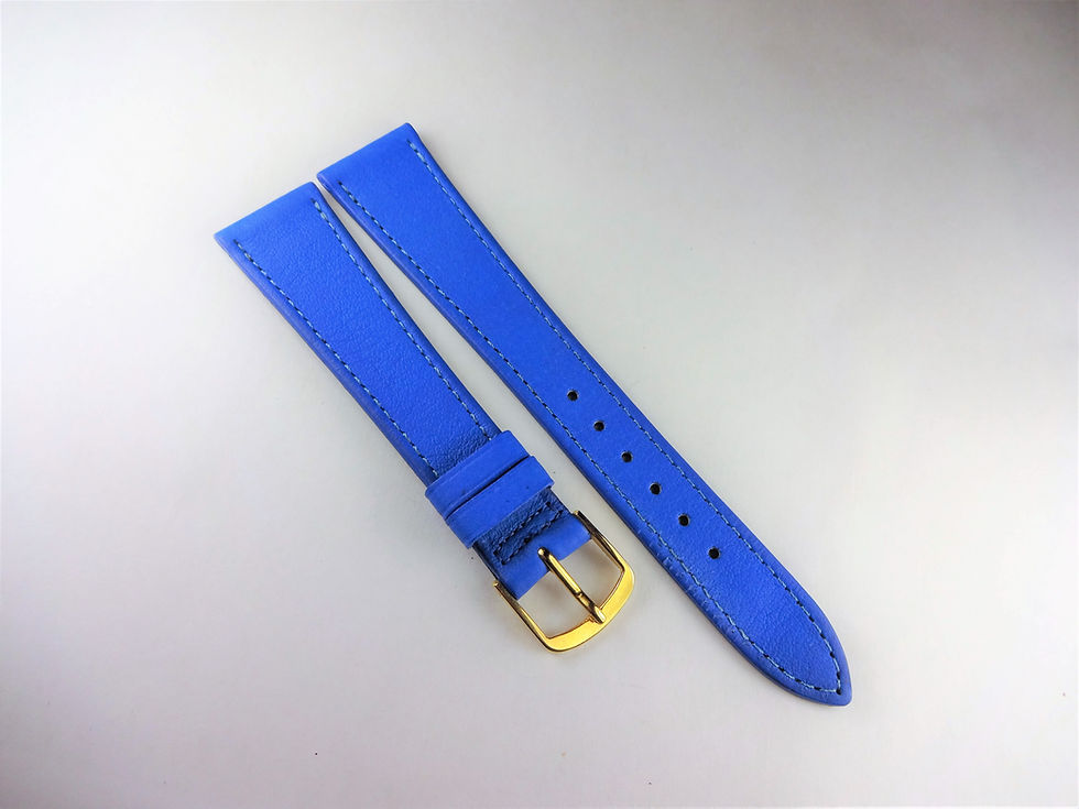 Replacement 18mm Blue Genuine Calfskin